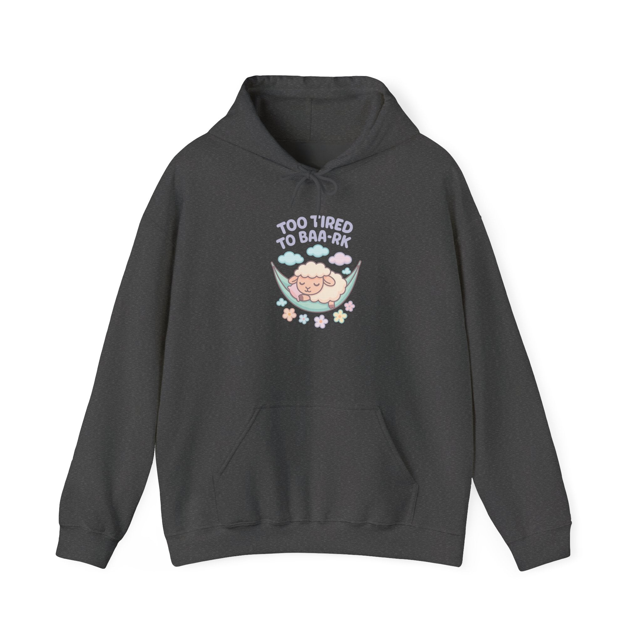 Too Tired to Baa-rk – Graphic Hoodie