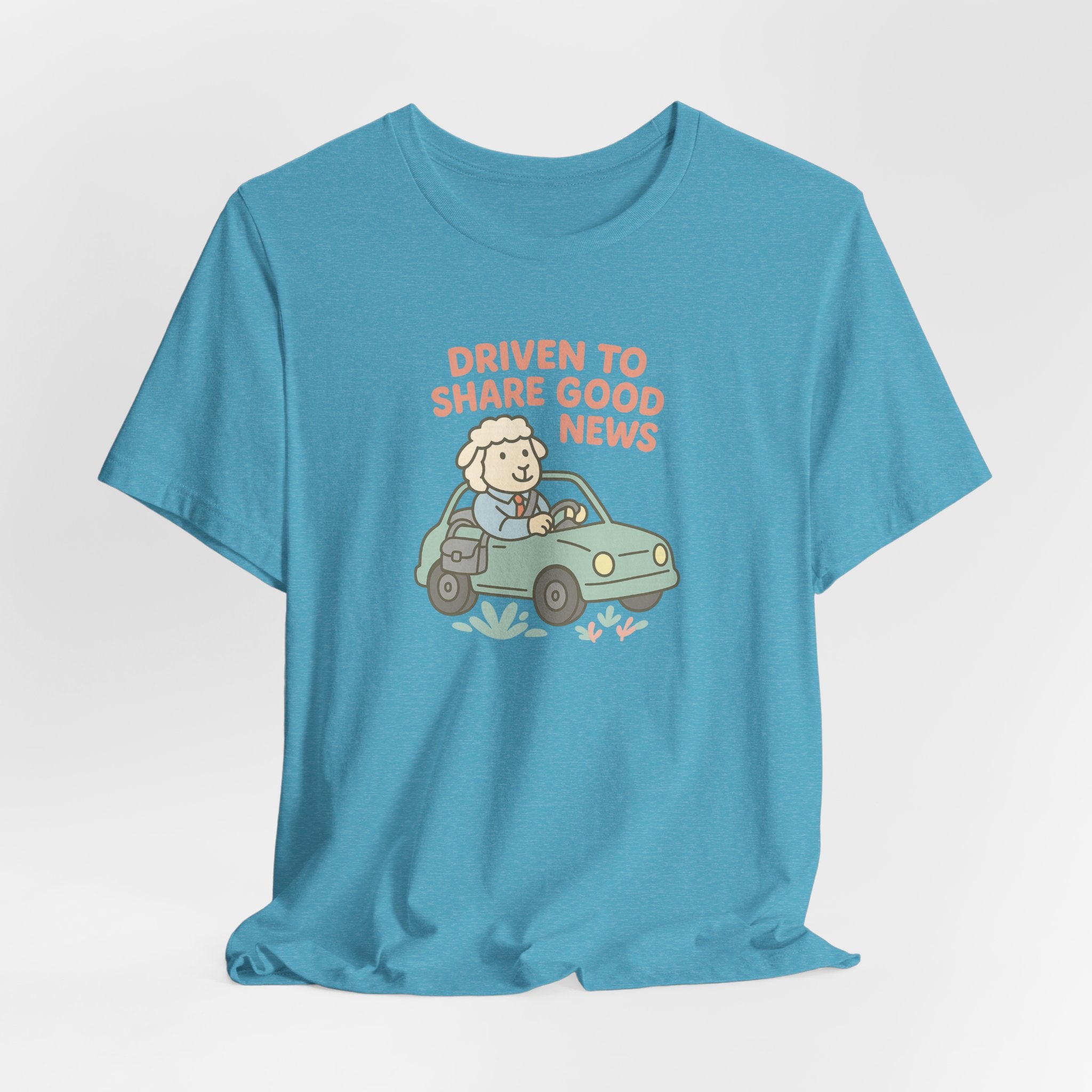 Driven to Share Good News (Male Sheep Alone) – Graphic T-Shirt