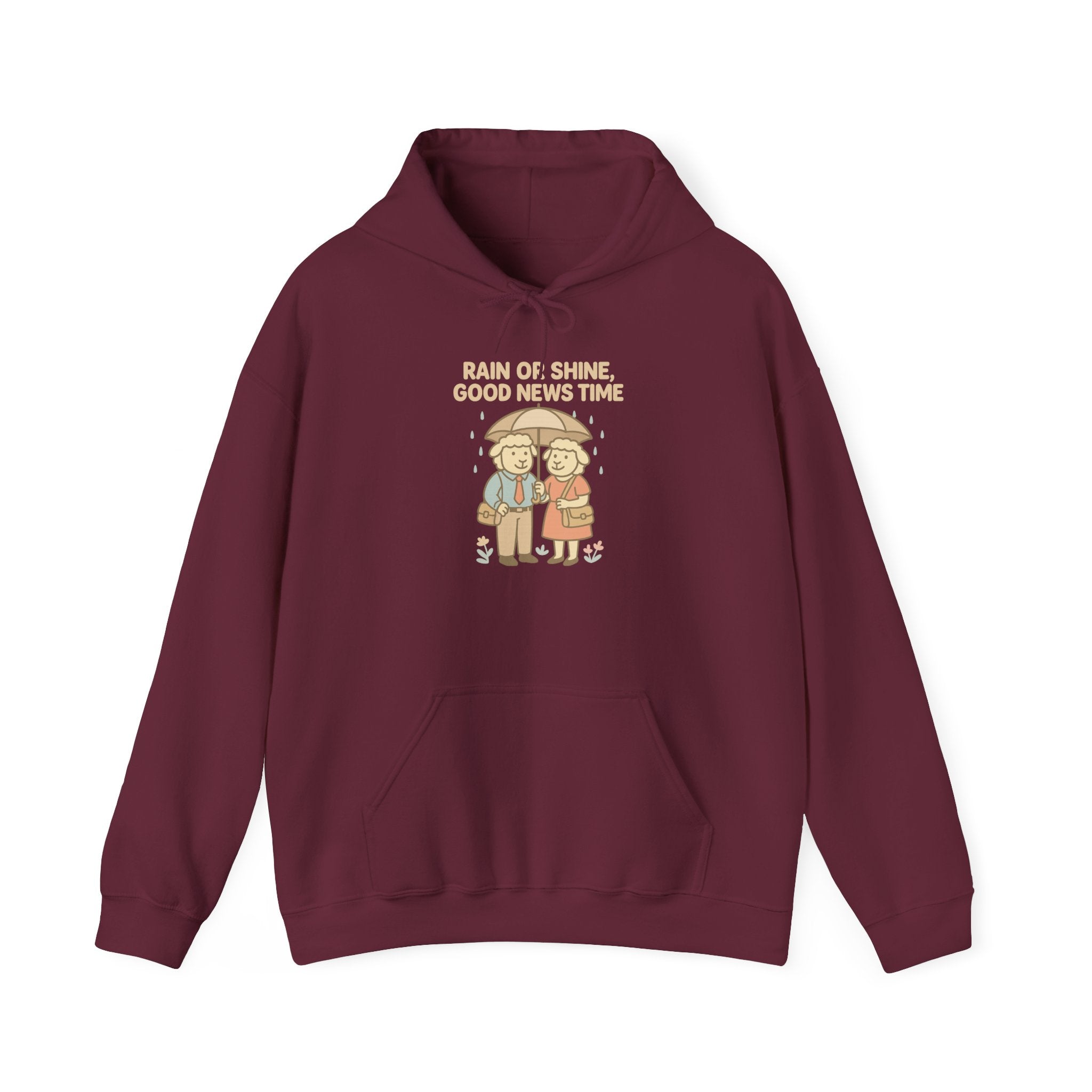 Rain or Shine, Good News Time – Graphic Hoodie