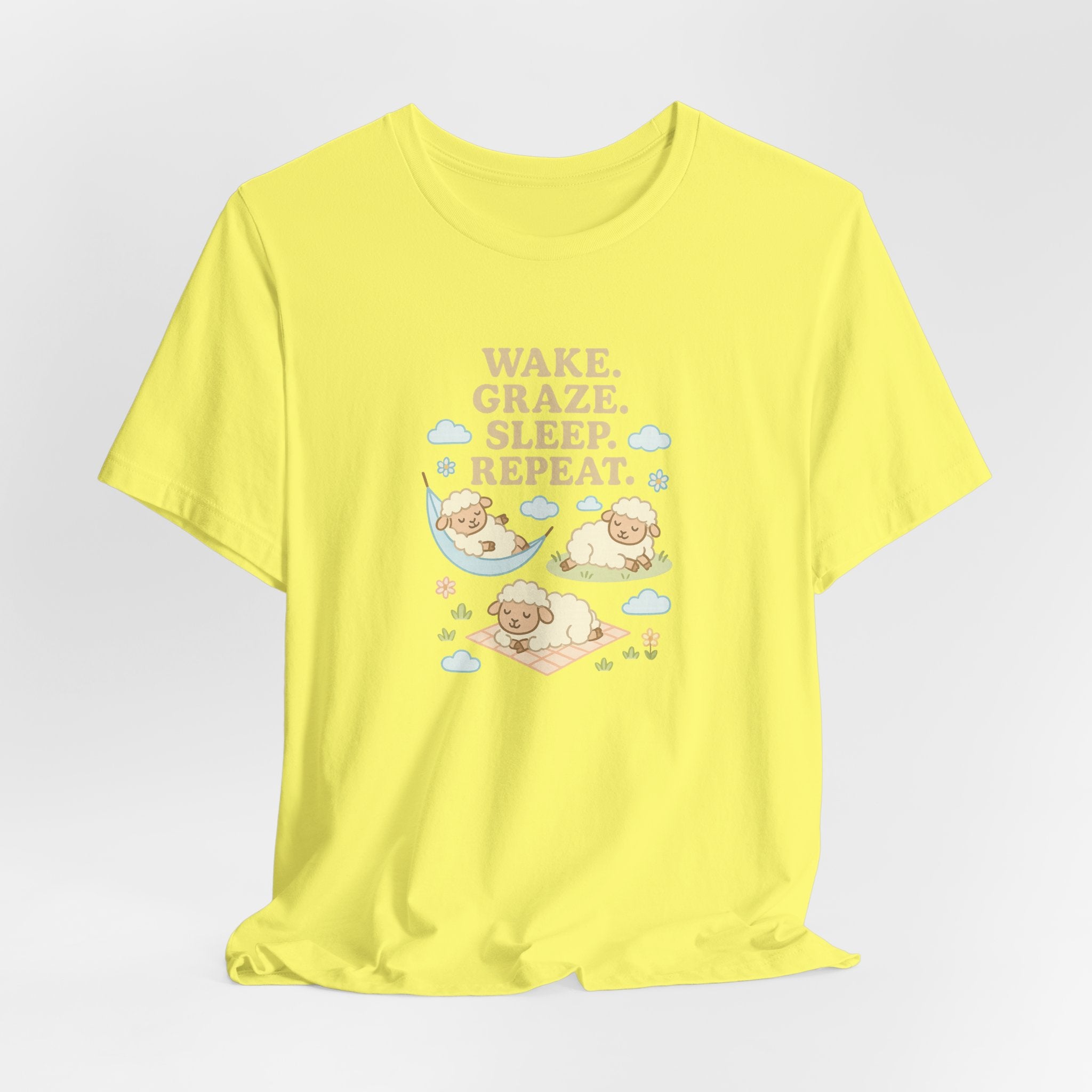 Wake. Graze. Sleep. Repeat. – Graphic T-Shirt