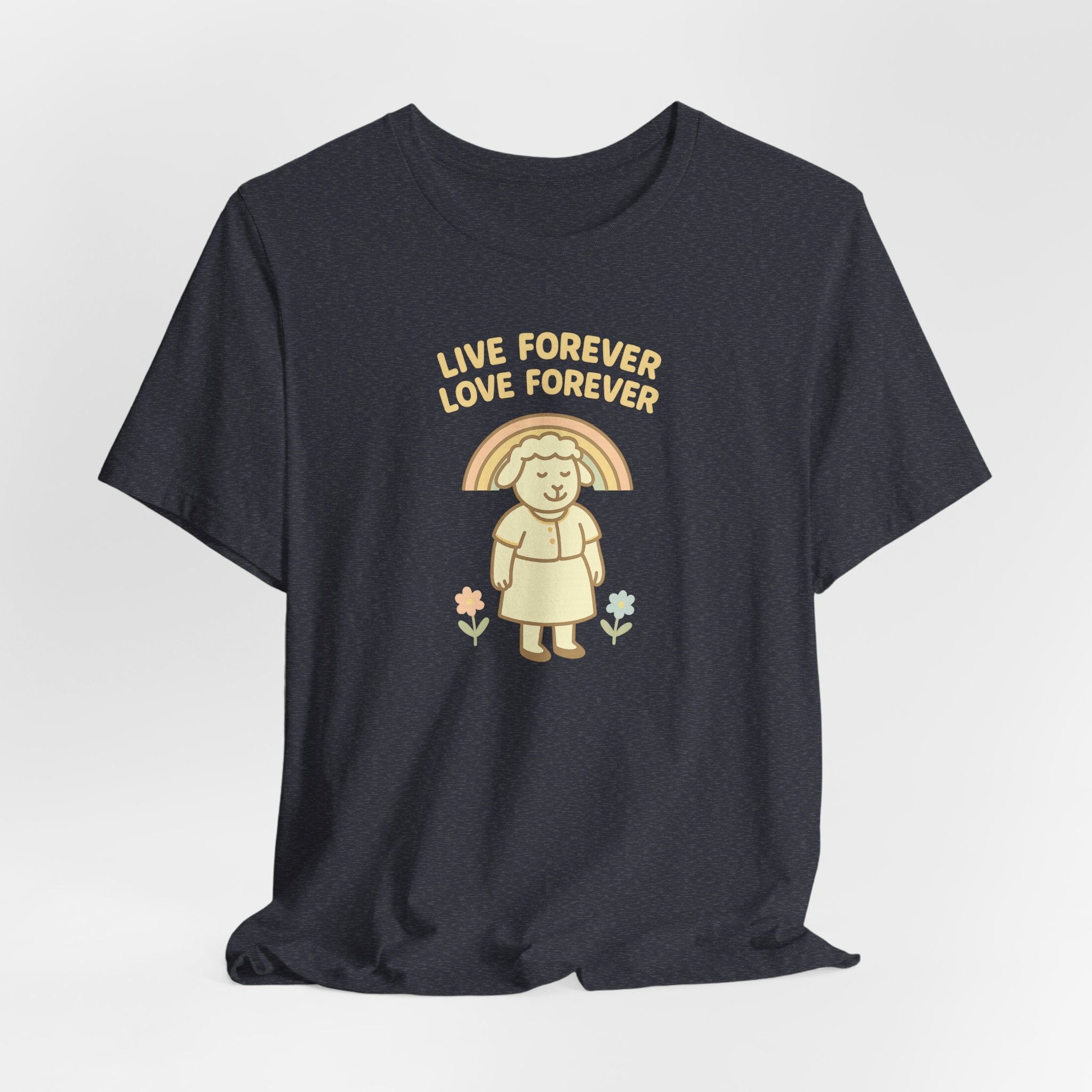 Live Forever Love Forever (Female Sheep) – Graphic T-Shirt
