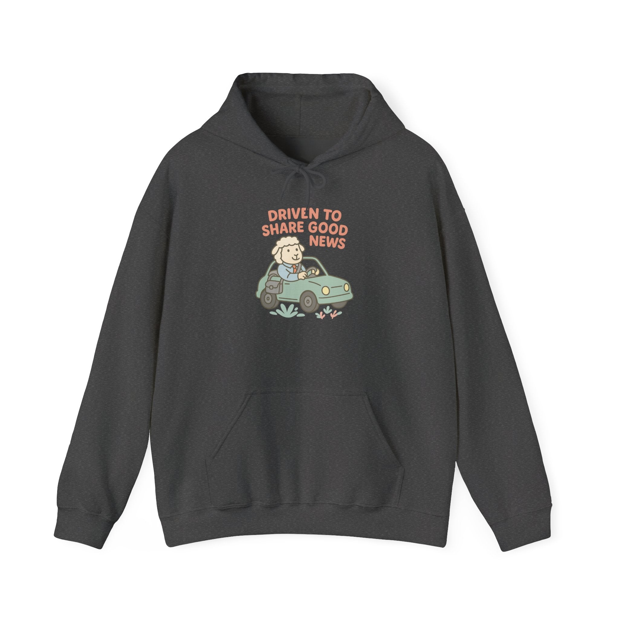 Driven to Share Good News (Male Sheep Alone) – Graphic Hoodie