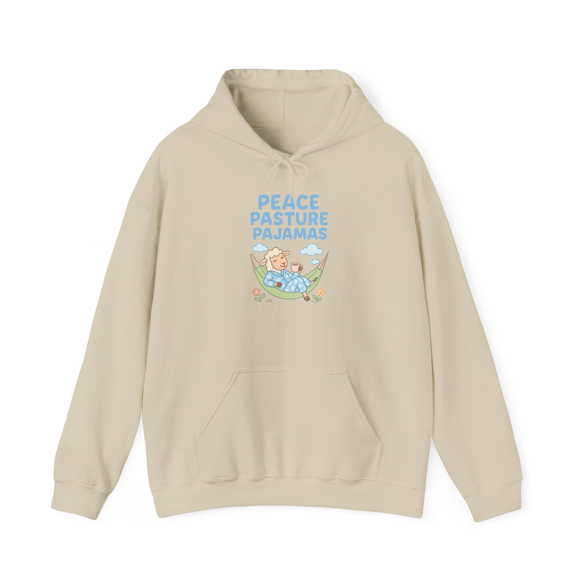 Peace Pasture Pajamas (Female Sheep) – Graphic Hoodie