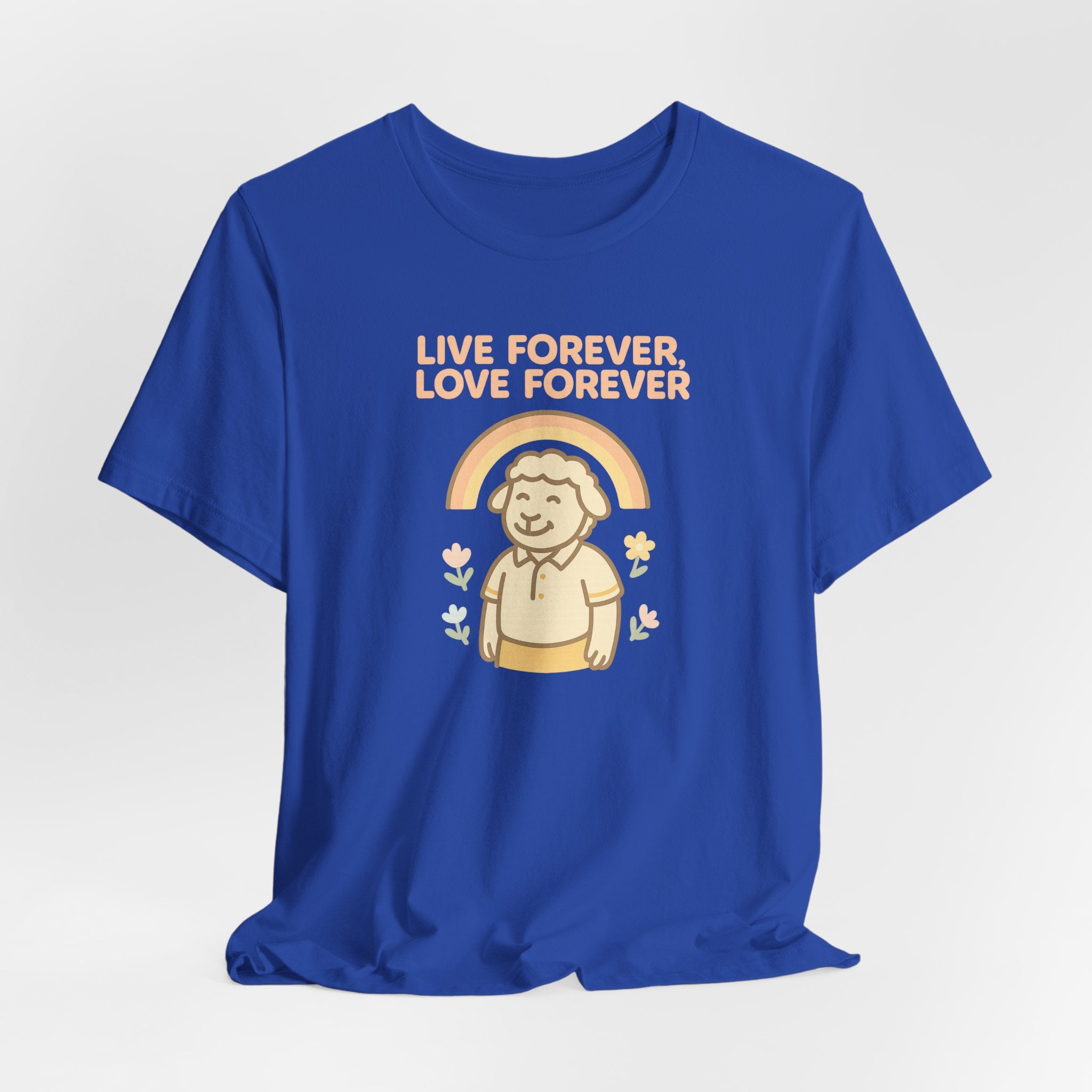 Live Forever Love Forever (Male Sheep) – Graphic T-Shirt